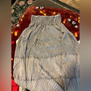 Sacred Threads Gray Textured skirt